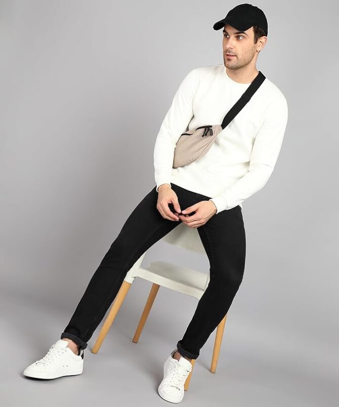 Men's Sweatshirt White - Image 4