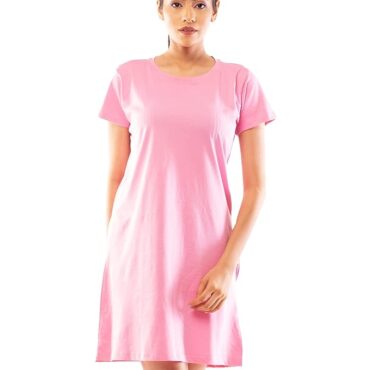 Women's Tshirt Dress Pink