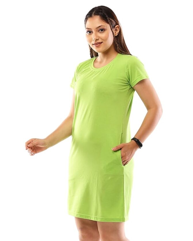 Women's Tshirt Dress Green