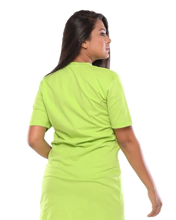 Women's Tshirt Dress Green - Image 2