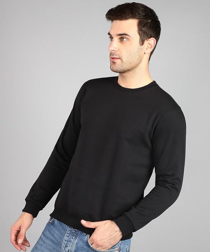 Men's Sweatshirt Black - Image 3