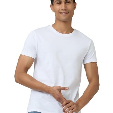Half Sleeves Tshirt Men white