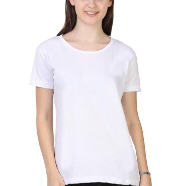 Women's Half Sleeve Tshirt White