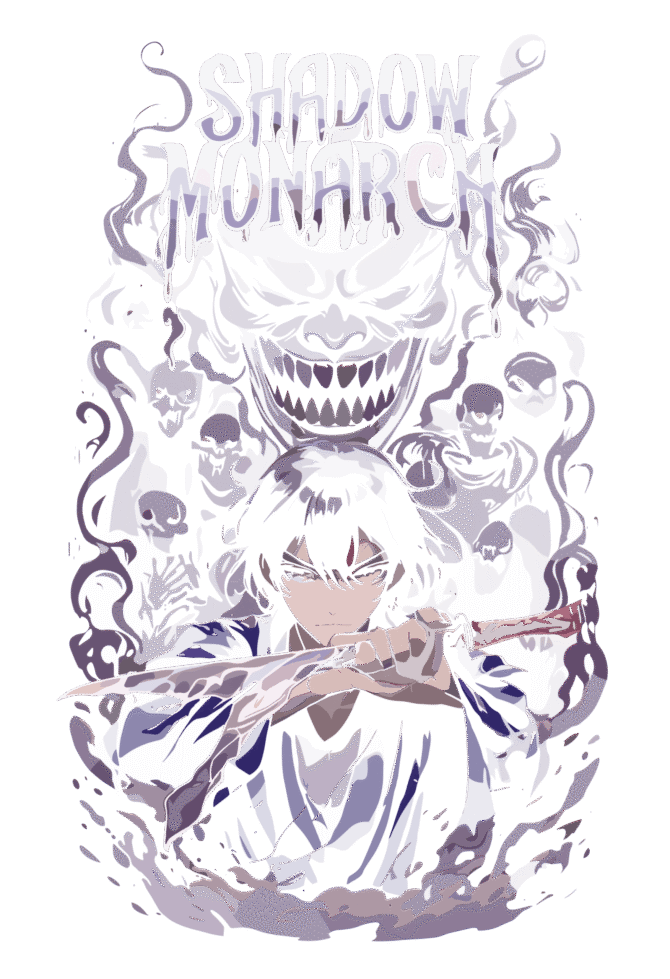 Shadow Monarch  – Oversized Tshirt Black - Image 3