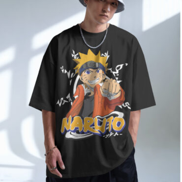 Naruto-06 Men’s Oversized Tshirt Black