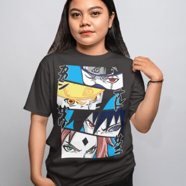 Naruto -20 Women’s Half Sleeve Tshirt Black