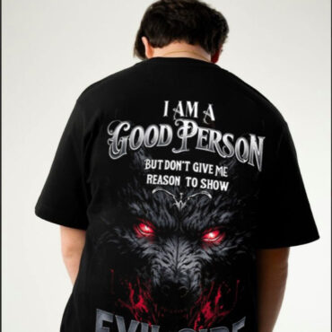 Evil side -170 Men’s Oversized Tshirt Black