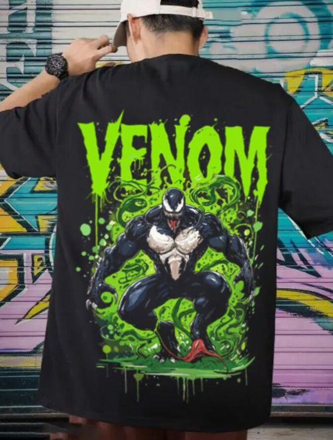 venom –  Men’s Oversized Tshirt Black