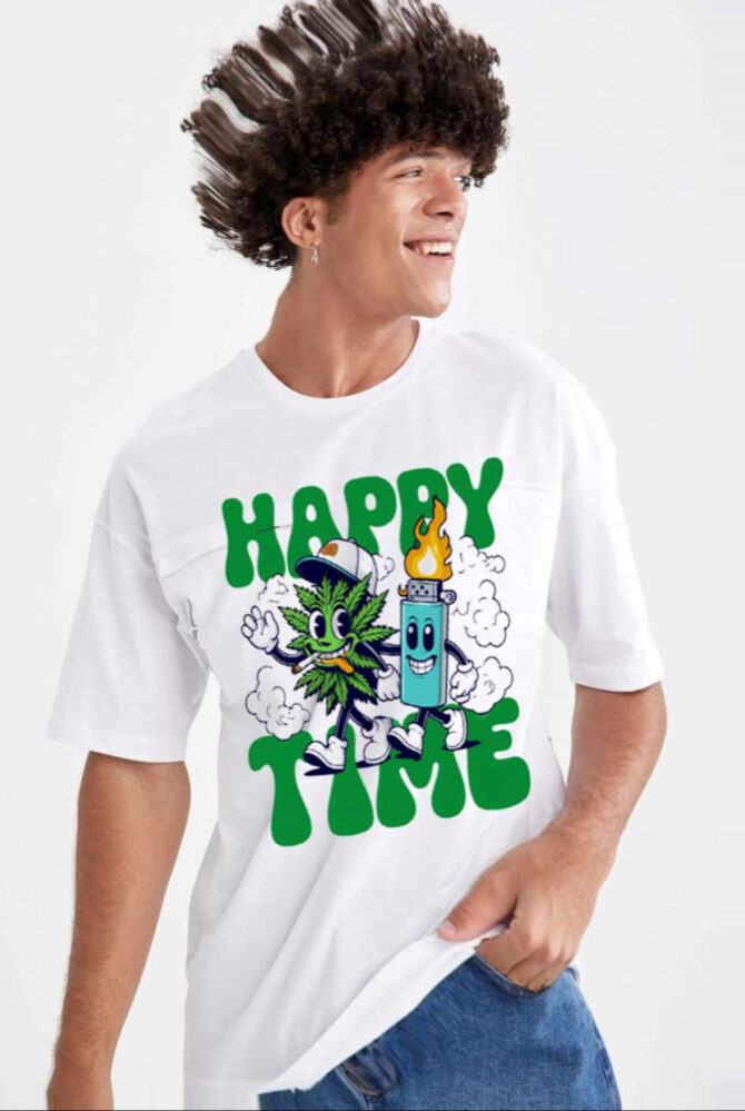 Happy  time– Men’s Oversized Tshirt