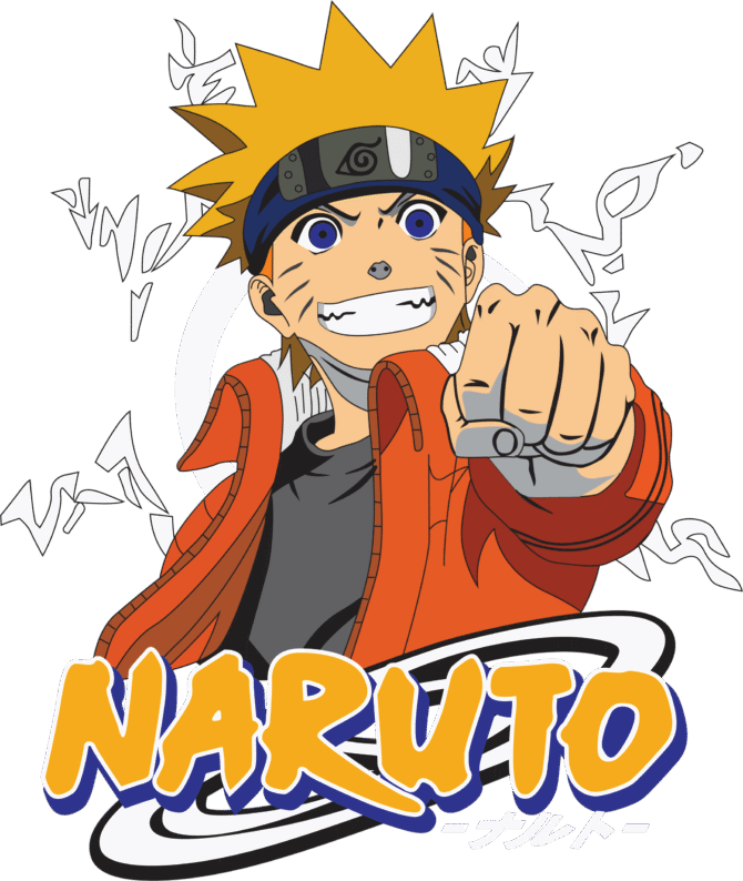 Naruto-06 Men’s Oversized Tshirt Black - Image 3