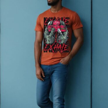 Exhale – men’s Half-Sleeve T-shirt