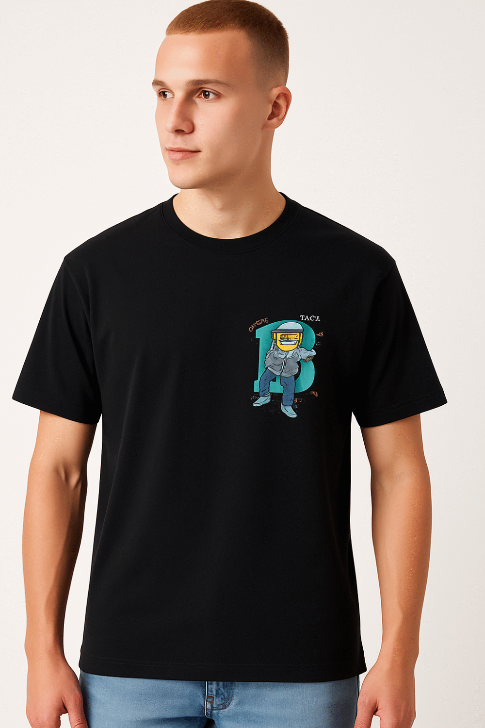 Hustler Baller Graphic Tee – Black - Image 8