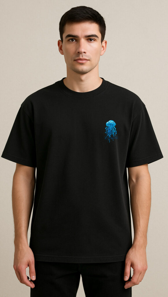 Hydro Mirage Jellyfish Graphic Tee – Black