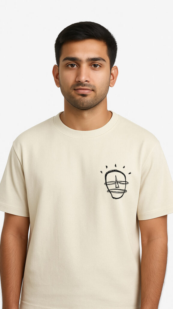 Happy Face Sketch Tee – Off White Edition