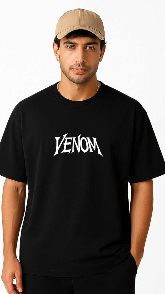 Venom Oversized Graphic T-Shirt